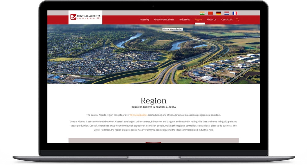 CAAP Desktop Region Page