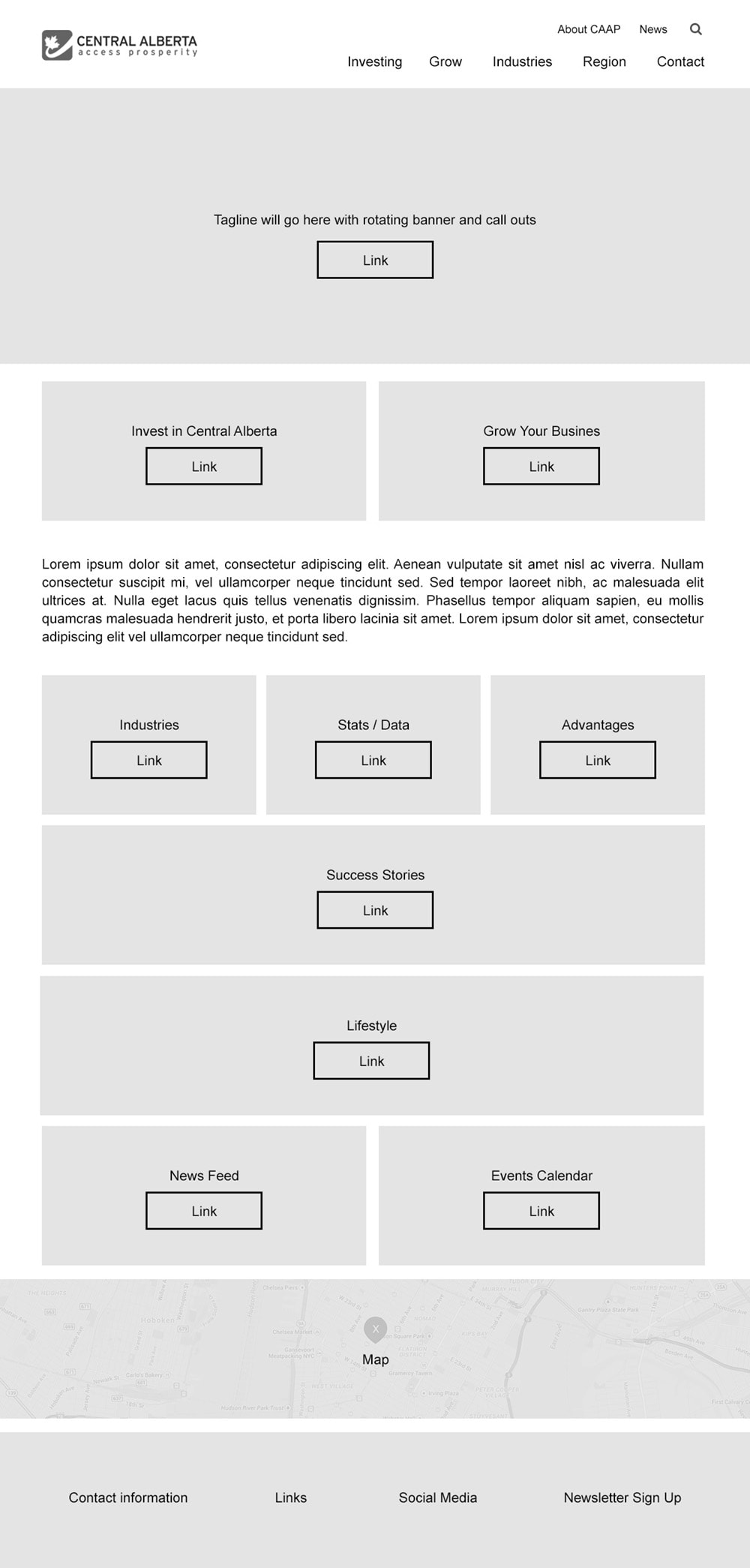 CAAP Wireframe Home