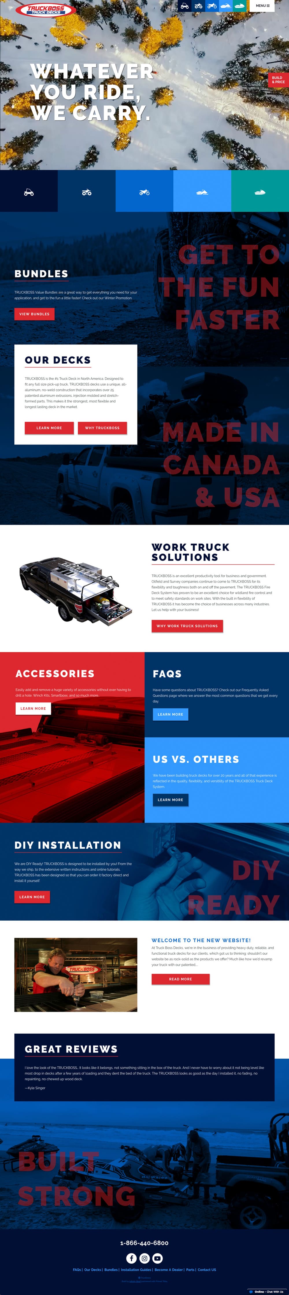 Truckboss Desktop Homepage