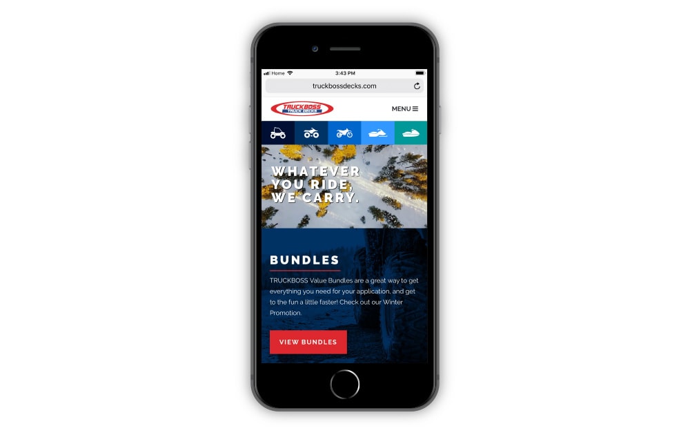 Truckboss Mobile Homepage