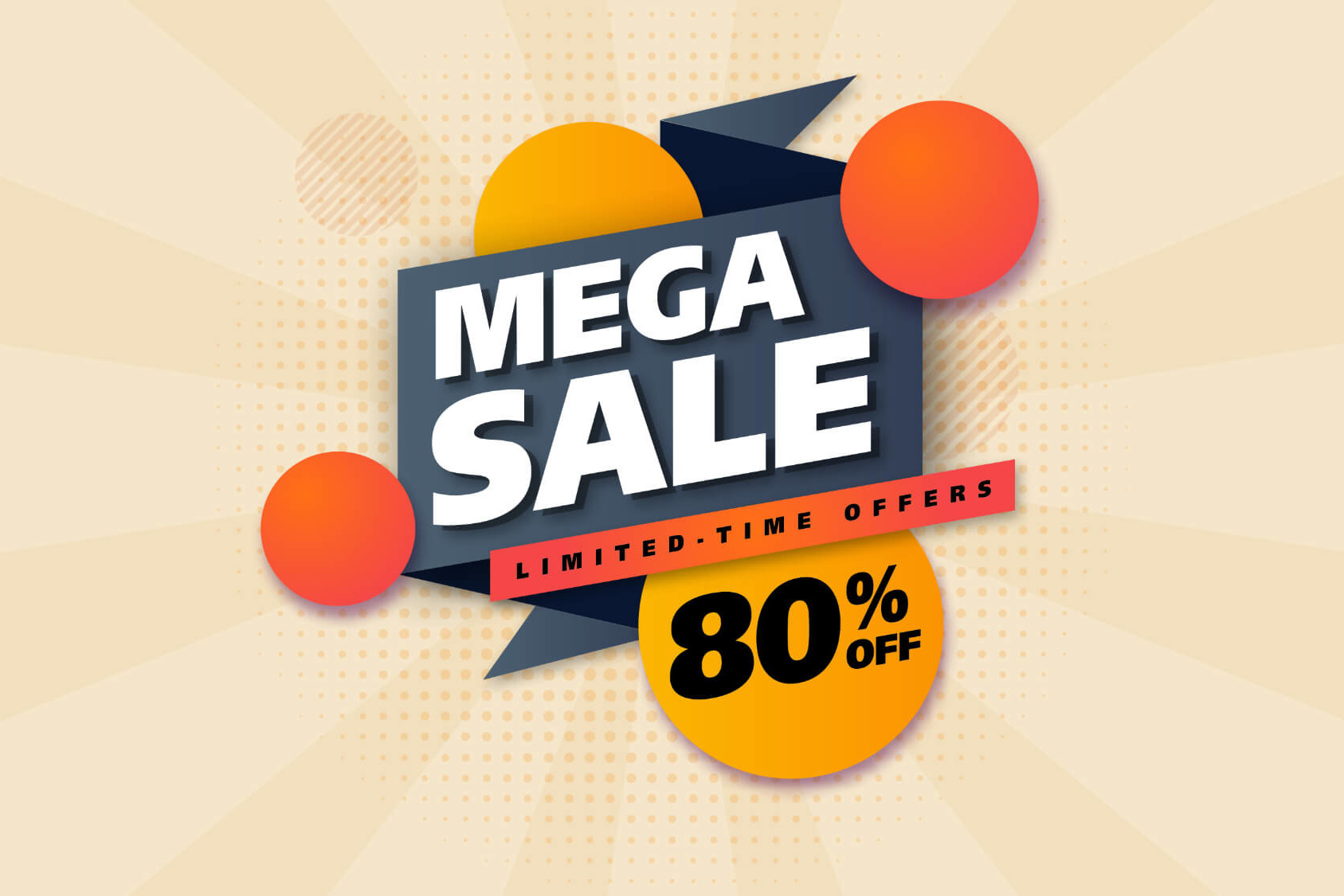 Branding Mega Sale Square