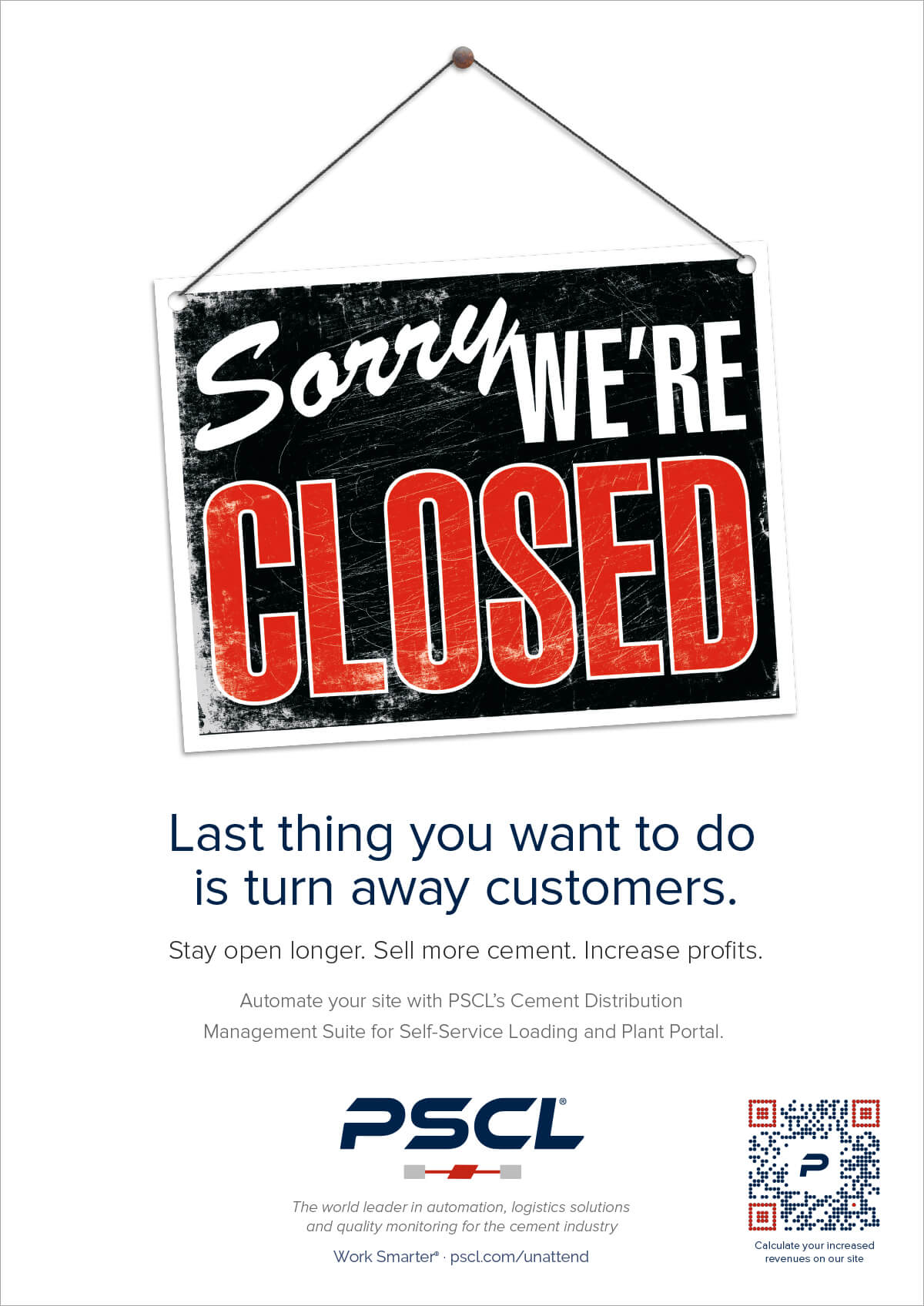 PSCL Sorry Were Closed Ad